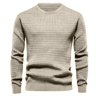 Mens Crew Neck Sweatshirt Solid Color Spring Jogging And Outdoor Sweatwear 2