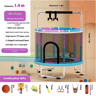Childrens Indoor Trampoline Household Baby Bouncing Bed With Safety Band For Fun Exercise 0