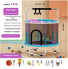 Childrens Indoor Trampoline Household Baby Bouncing Bed With Safety Band For Fun Exercise 8