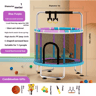 Childrens Indoor Trampoline Household Baby Bouncing Bed With Safety Band For Fun Exercise 20