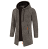 Mens Oversized Hooded Zip Up Sweatshirt Long Sleeve Solid Color Streetwear Hoodie Jacket For Autumn 4
