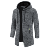 Mens Oversized Hooded Zip Up Sweatshirt Long Sleeve Solid Color Streetwear Hoodie Jacket For Autumn 5