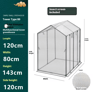 Tower Type Greenhouse Frame Plastic Coated Iron Pipe Support For Shade And Insect Net Plant House 13