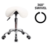 Foot Saddle Stool Cosmetology Shop Technician Spinning Lift Saddle Stool Dental Stool With Backrest 3