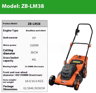 High Power Lithium Battery Electric Lawn Mower Silent Hand Pushed Grass Trimmer For Garden And Cour 1