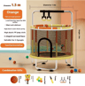 Kids Indoor Bouncy Trampoline Baby Fitness Jumper With Safety Net And Thick Steel Frame 8