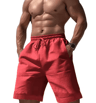 Mens Linen Cotton Elastic Waist Shorts Lightweight Summer Jogging And Basketball Wear 1
