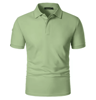 Mens Short Sleeve Polo Sports T Shirt Breathable Moisture Wicking And Oversized Fit 1