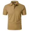Mens Short Sleeve Polo Sports T Shirt Breathable Moisture Wicking And Oversized Fit 3
