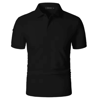 Mens Short Sleeve Polo Sports T Shirt Breathable Moisture Wicking And Oversized Fit 5