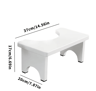 Bamboo Toilet Stool For Adults  Curved Squat Potty Stool Portable Constipation Relief Helper 3