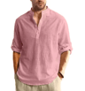 Mens Long Sleeve Henley Shirt Lightweight Cotton Button Tee For Business And Streetwear 3