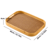 Large Bamboo Serving Tray With Handles Multi Use Home Coffee Table And Outdoor Platter 2