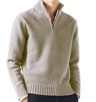 Mens Autumn Turtleneck Sweater Solid Color Knitted Pullover For Casual Daily Wear 2