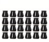 24 Piece Silicone Chair Leg Covers With Felt Pads Transparent Floor Protectors 1