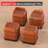 Adjustable Height Furniture Risers Heavy Duty Anti Slip Supports For Sofa Bed And Desk 12