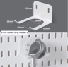 DIY Pegboard Wall Organizer Kit Modular No Drill Hanging Panels For Craft Rooms 0