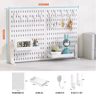 Standing Office Pegboard Storage No Drill Clip On Desktop Rack With DIY Accessories 24