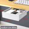 Self Adhesive Under Desk Drawer Drill Free Plastic Storage For Office And Home 10
