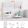 Desktop Storage Pegboard Upright Or Clip On Organizer For Home Office Shelves 6