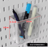Desktop Storage Pegboard Upright Or Clip On Organizer For Home Office Shelves 15