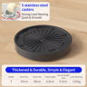 Modern Ultra Slim Caster Plant Pot Tray Ins Style Movable Base With Wheels 7
