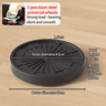 Plastic Universal Wheel Bracket Roller Movable Base For Easy Flower Pot Movement 1
