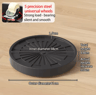 Plastic Universal Wheel Bracket Roller Movable Base For Easy Flower Pot Movement 3