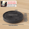 Plastic Universal Wheel Bracket Roller Movable Base For Easy Flower Pot Movement 5
