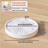 Plastic Universal Wheel Bracket Roller Movable Base For Easy Flower Pot Movement 8