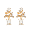 Christmas Tree Dangle Earrings Shiny Rhinestone Star Drop Earrings For Women And Girls 2