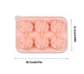6 Grid Large Silicone Ice Cube Tray Food Grade Square Ice Mold For Whiskey And Bar Drinks 3