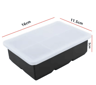 6 Grid Large Silicone Ice Cube Tray Food Grade Square Ice Mold For Whiskey And Bar Drinks 5