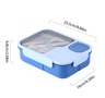 Cute Bento Lunch Box For Kids 3 Grid Cartoon Food Storage Box For School And Canteen 4