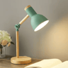 Nordic Wooden LED Table Lamp Adjustable Head Desk Light With Eye Protection 5