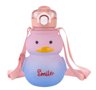 650ml Cute Duck Water Bottle Kawaii Straw Drinking Cup For Girls And Kids 1