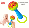 Baby Rattle Toys 0 To 12 Months Newborn Sensory Grasp Hand Bell Animal Toys 2