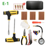 Car Tire Repair Kit With Studding Tool  Rubber Strips  GlueFree Puncture Plug Set 1