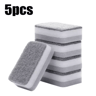 Magic ThreeLayer Cleaning Sponges  Reusable Dishwashing  Scouring Pads 4