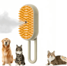 3 In 1 Pet Steam Spray Massage Brush One Button Grooming Comb For Cats And Dogs 2