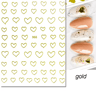 3D Nail Art Stickers Set Love Hearts Stars And Clouds French Tip Decals 2