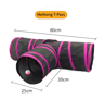 Foldable Cat Play Tunnel Breathable Indoor Cat Toy With Crinkle Paper 17