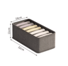 Underwear Drawer Organizer  MultiCompartment Wardrobe Storage Box For Socks  Lingerie 3