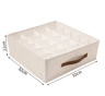 Underwear Drawer Organizer  MultiCompartment Wardrobe Storage Box For Socks  Lingerie 6