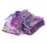 Organza Gift Bags With Drawstring  Colorful Tree Print Jewelry  Party Packaging 100pcs 4