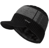 Unisex FurLined Winter Beanie With Brim  Thick Knit Warm Hat For Men  Women 7