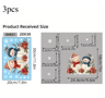 Christmas Snowman Window Clings  Removable Static Cling Holiday Decal For Windows 3