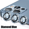 3Piece Tempered Glass  Metal Camera Lens Protector For IPhone 3