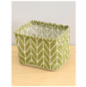 Cotton And Hemp Storage Basket With Handles Printed Tabletop Organizer 3