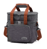 European And American Style Crossbody Insulated Lunch Bag Large Capacity Business Tote 1